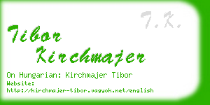 tibor kirchmajer business card